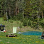 Mänguväljak batuut õhkpadibatuut buss mängimiseks Elamustalu Kallaste Turismitalu Harjumaal