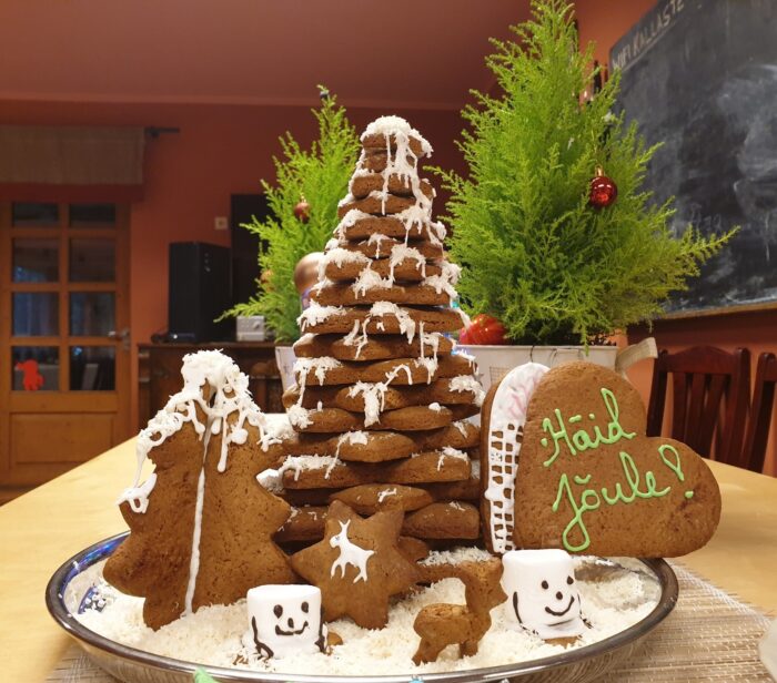 Talv ja jõulud Kallaste Turismitalus Piparkoogi töötuba Kallaste Talu piparkoogitöötoas rullitakse tainast, küpsetatakse piparkooke ning kaunistatakse neid glasuuride ja maiustega. Hubane ja magus tegevus perele, sõpradele ja kolleegidele. Ärksa hingega talu Harjumaal - aktiivne puhkus maal ja metsas - KAllaste Turismitalu